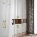 Modern Gold Solid Brass Kitchen Cabinet Handles