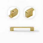 Modern Gold Solid Brass Kitchen Cabinet Handles
