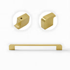 Modern Gold Solid Brass Kitchen Cabinet Handles