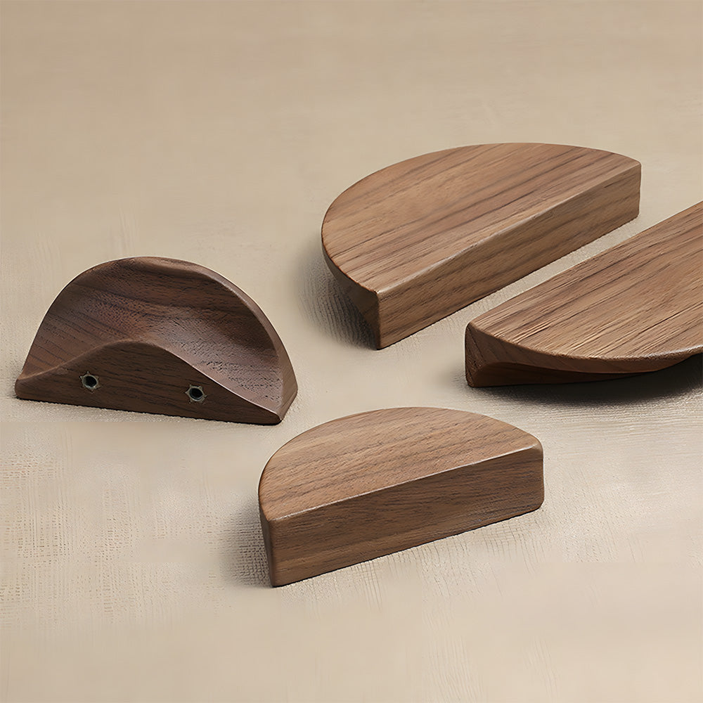 Modern Semi Circle Wood Kitchen Cabinet Handles