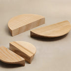 Modern Semi Circle Wood Kitchen Cabinet Handles