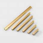 Modern L Type Solid Brass Cupboard Pulls