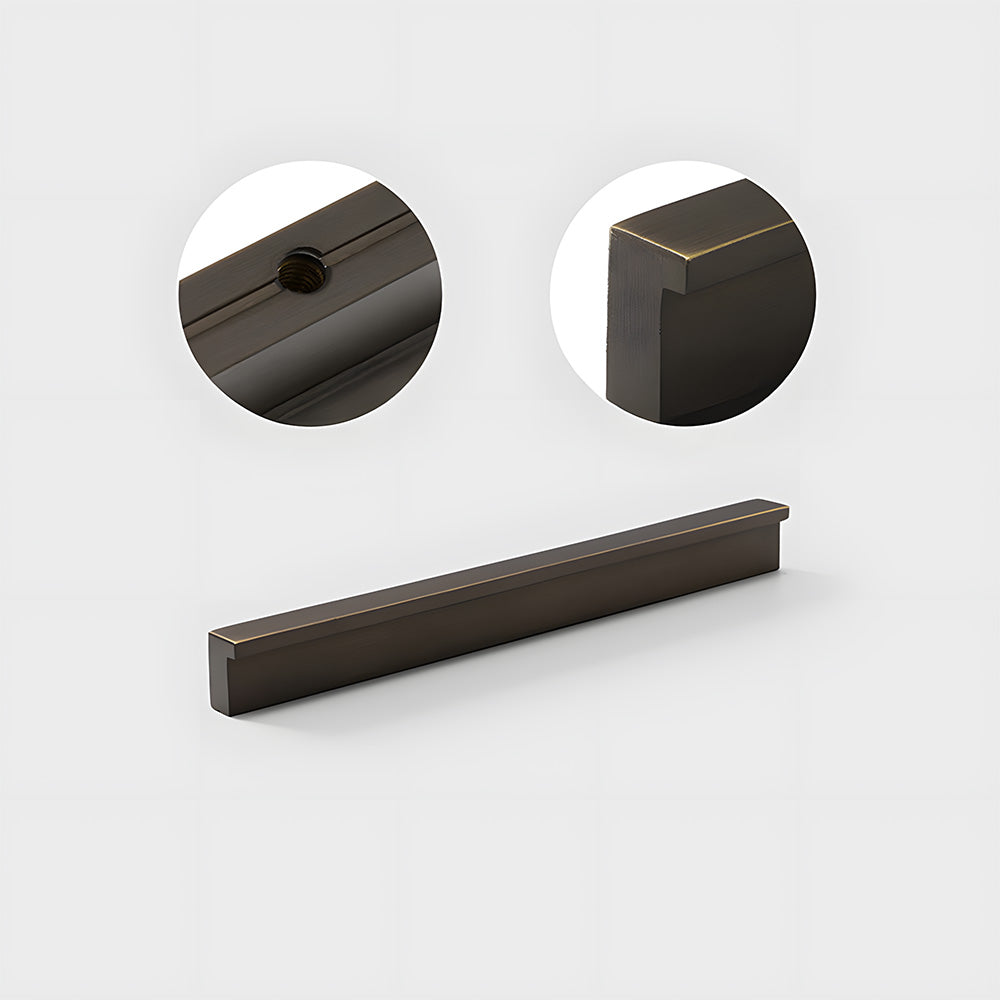 Modern L Type Solid Brass Cupboard Pulls