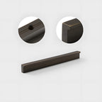 Modern L Type Solid Brass Cupboard Pulls