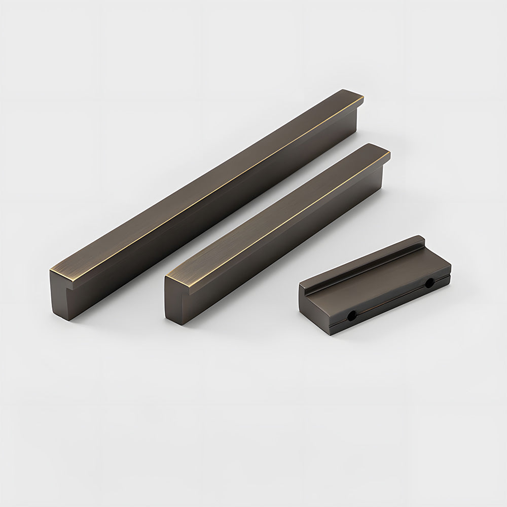 Modern L Type Solid Brass Cupboard Pulls