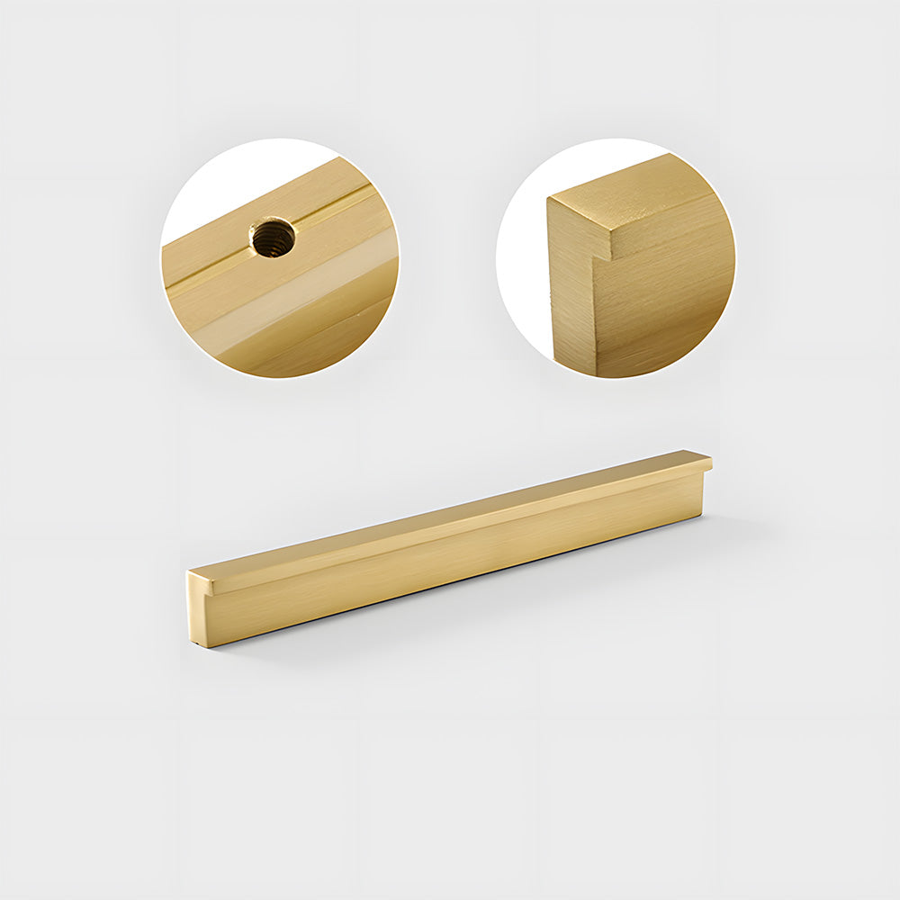 Modern L Type Solid Brass Cupboard Pulls