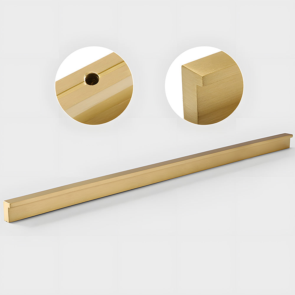 Modern L Type Solid Brass Cupboard Pulls