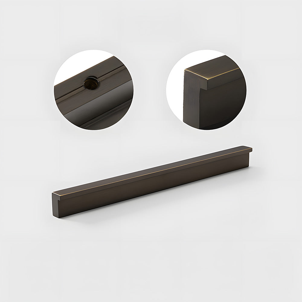 Modern L Type Solid Brass Cupboard Pulls