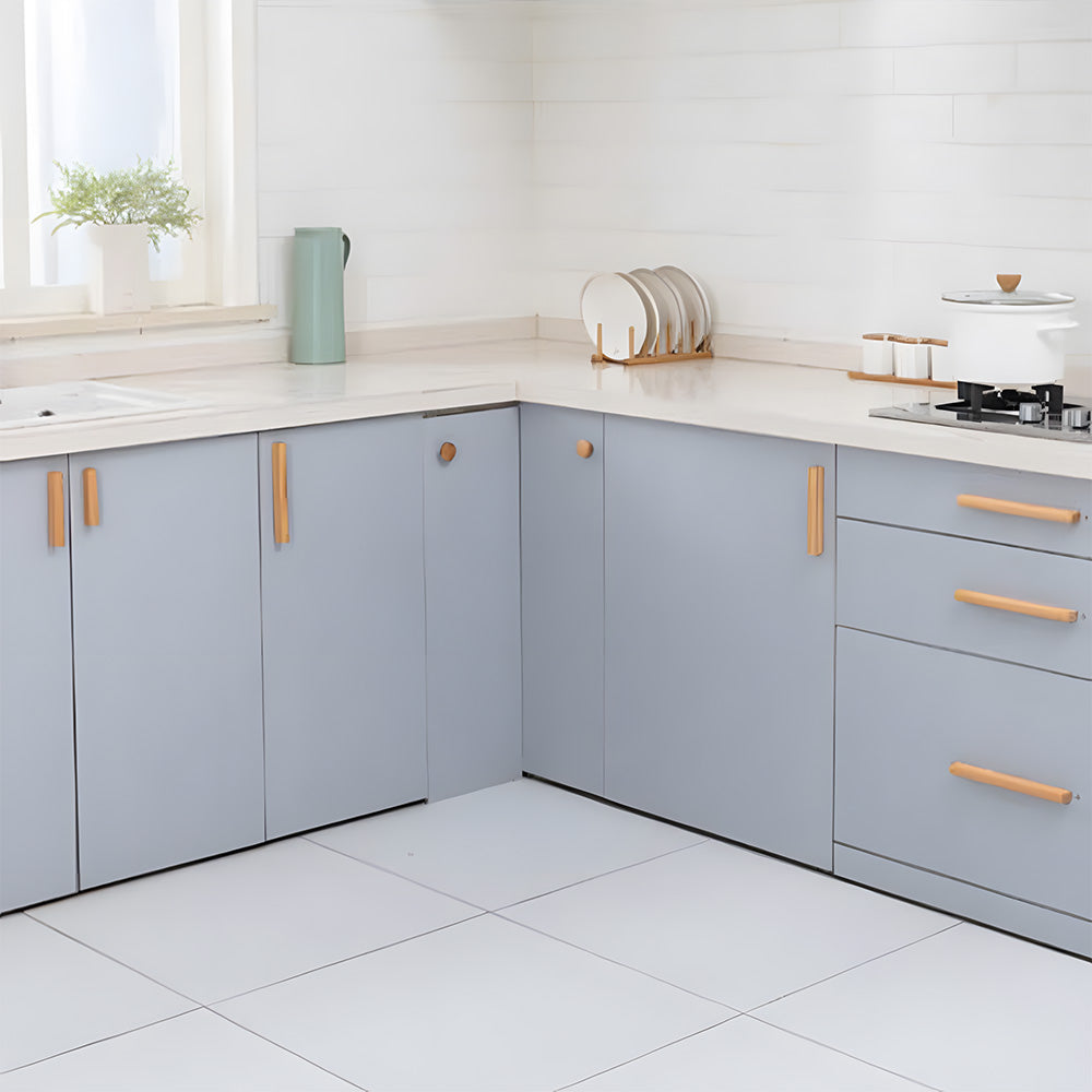 Unique Solid Natural Wood Cabinet Drawer Pulls