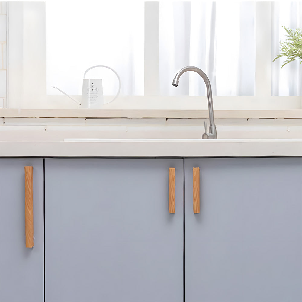 Unique Solid Natural Wood Cabinet Drawer Pulls
