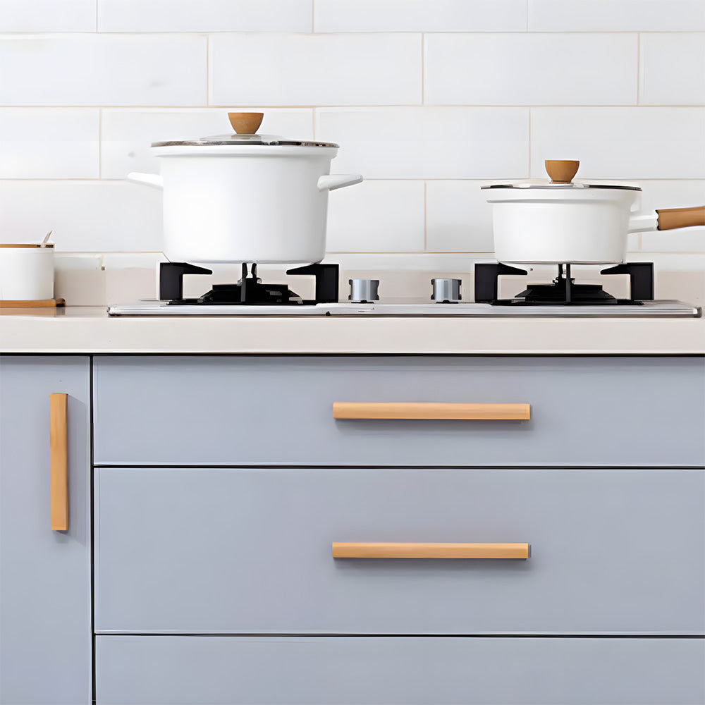 Unique Solid Natural Wood Cabinet Drawer Pulls