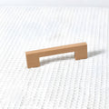 Natural Square Wood Cabinet Drawer Pulls For Kitchen