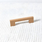 Natural Square Wood Cabinet Drawer Pulls For Kitchen