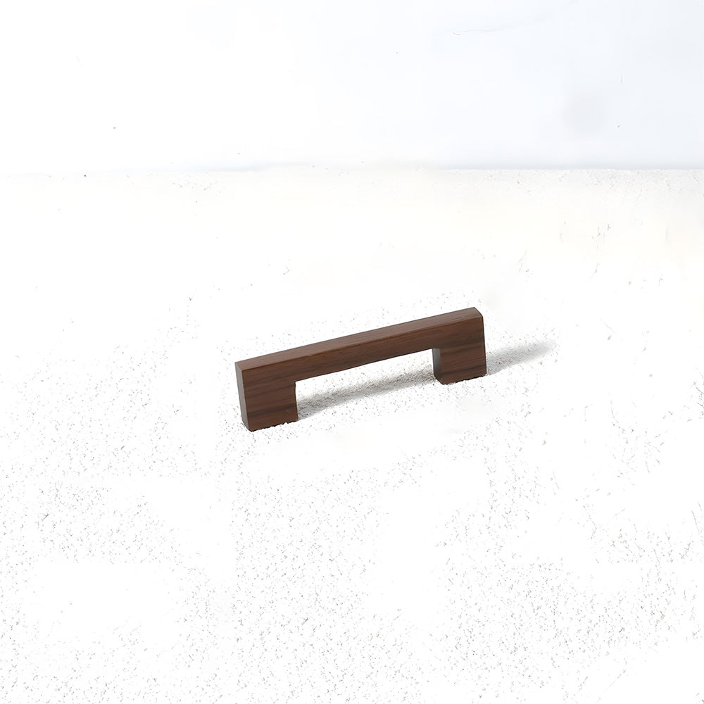Natural Square Wood Cabinet Drawer Pulls For Kitchen