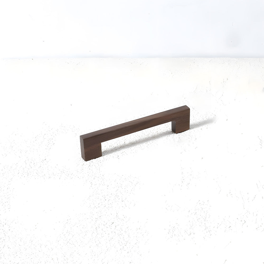 Natural Square Wood Cabinet Drawer Pulls For Kitchen