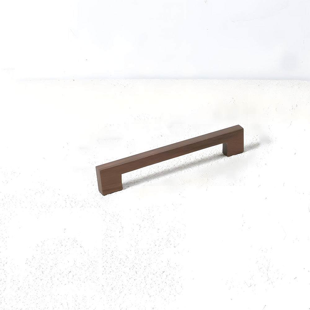 Natural Square Wood Cabinet Drawer Pulls For Kitchen