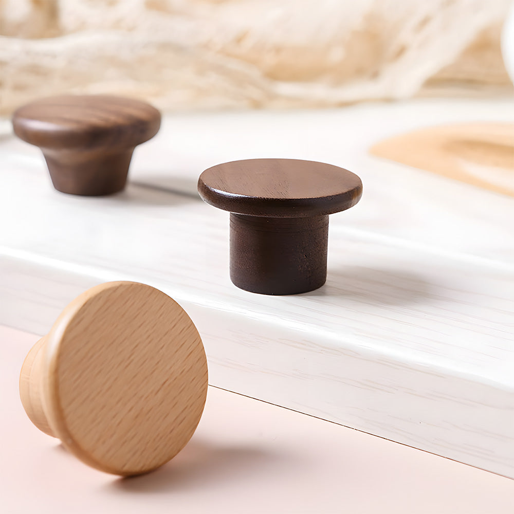 Modern Natural Wood Cupboard Handles