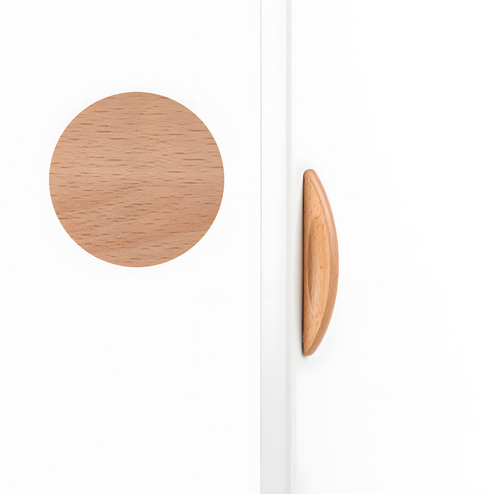 Modern Natural Wood Cupboard Handles