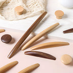 Modern Natural Wood Cupboard Handles