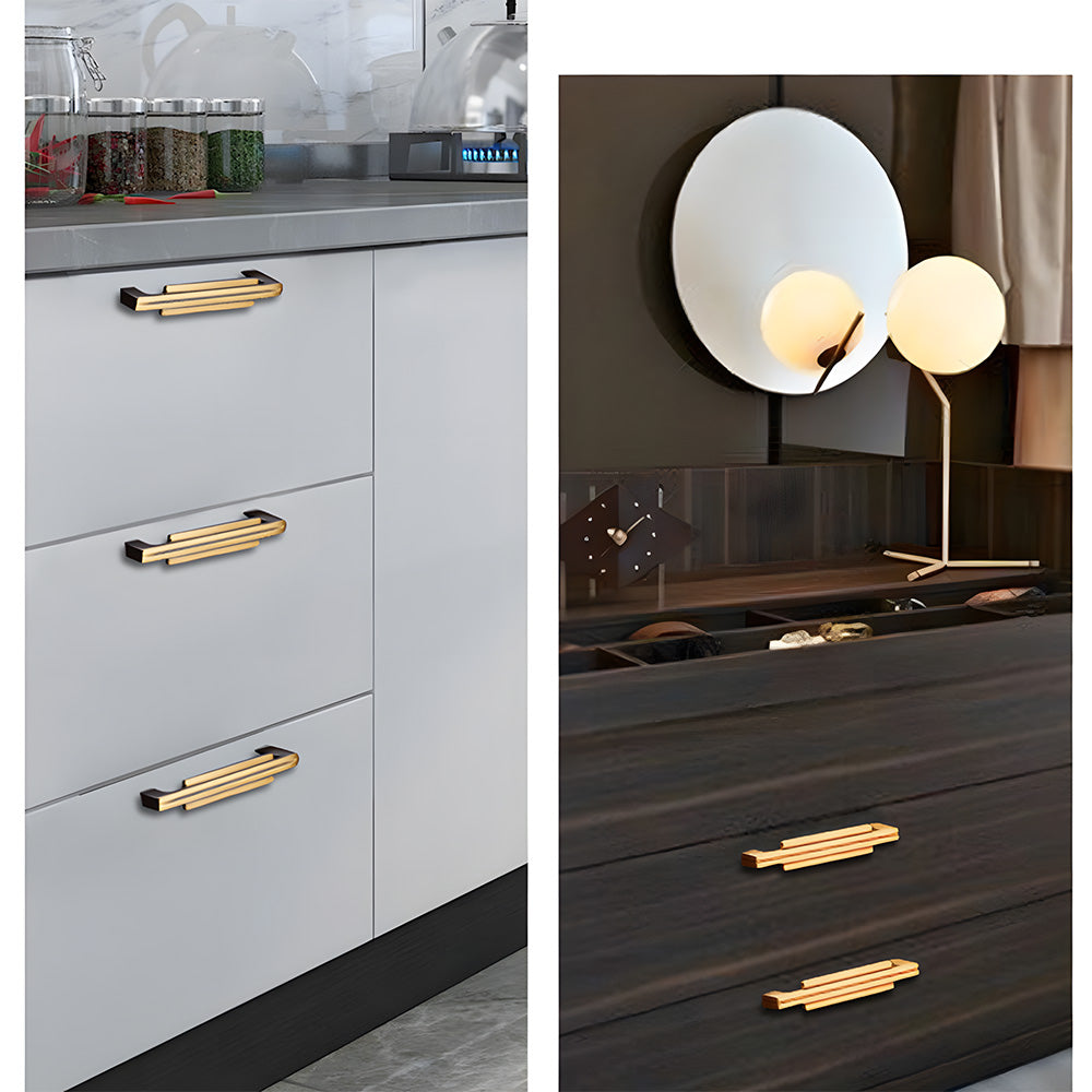 Luxury Art Deco Brass Cabinet Handles