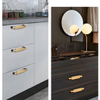 Luxury Art Deco Brass Cabinet Handles