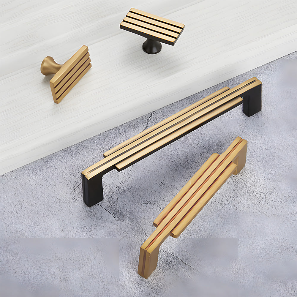 Luxury Art Deco Brass Cabinet Handles
