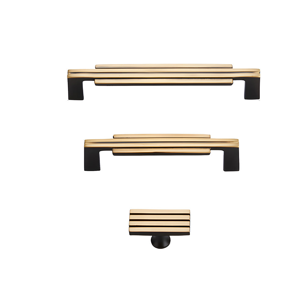 Luxury Art Deco Brass Cabinet Handles