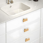 Luxury Art Deco Brass Cabinet Handles
