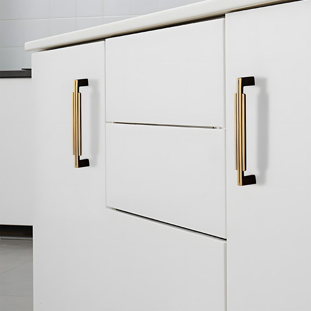 Luxury Art Deco Brass Cabinet Handles