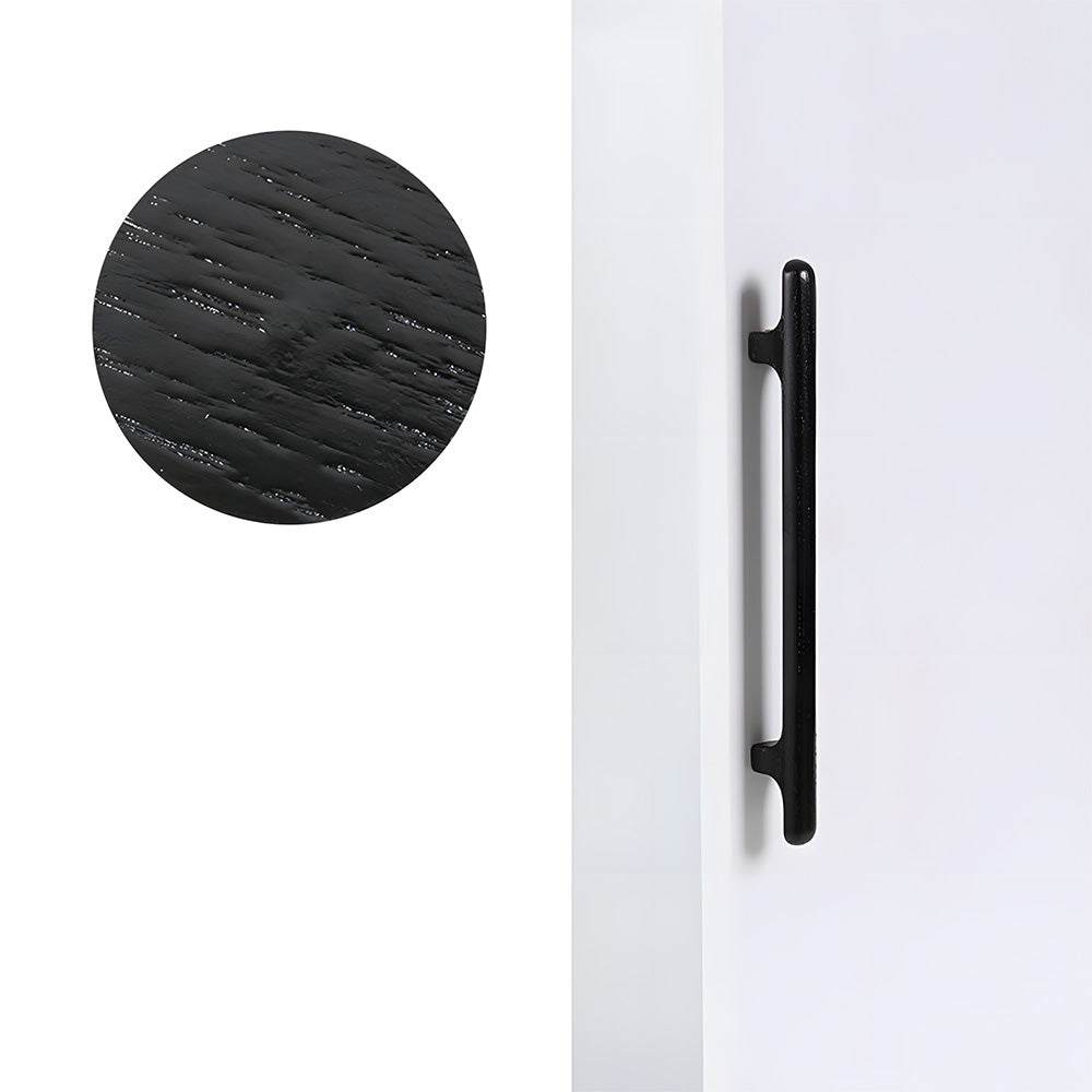 Nordic Round Wood Cabinet Pulls For Kitchen
