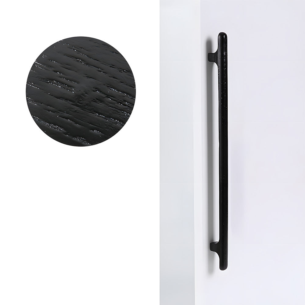 Nordic Round Wood Cabinet Pulls For Kitchen
