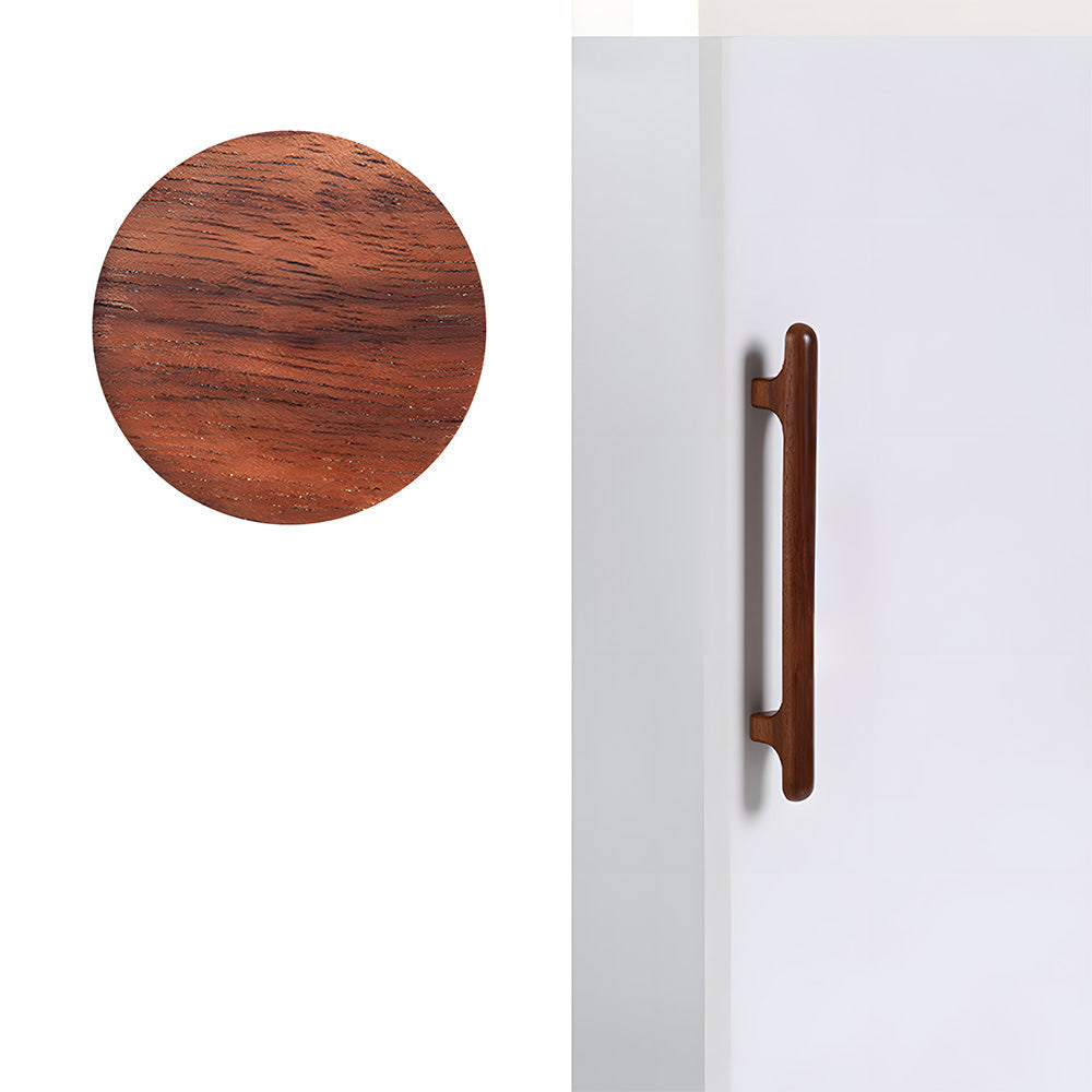 Nordic Round Wood Cabinet Pulls For Kitchen
