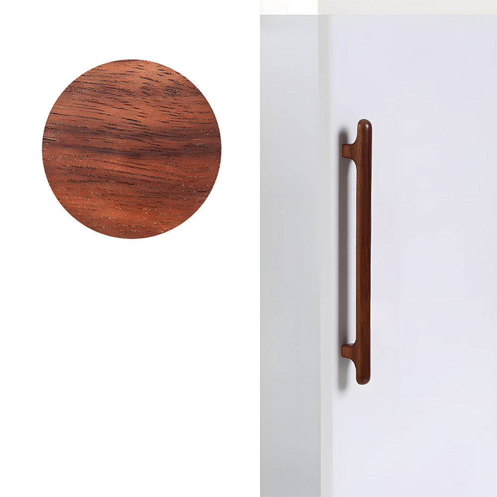 Nordic Round Wood Cabinet Pulls For Kitchen
