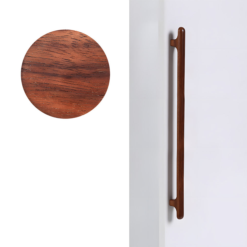 Nordic Round Wood Cabinet Pulls For Kitchen