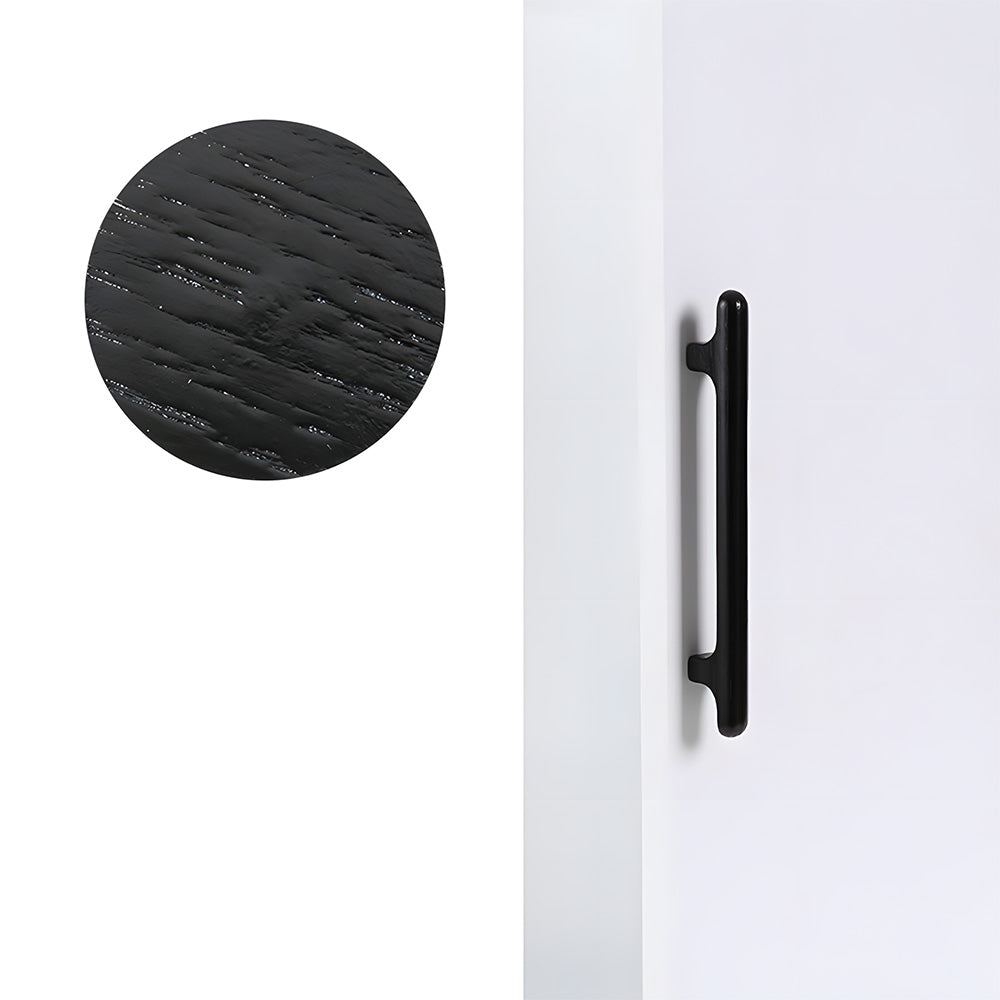 Nordic Round Wood Cabinet Pulls For Kitchen