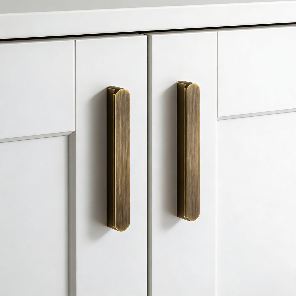 Simple Bronze Brass Cabinet Handles For Kitchen
