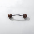 Walnut Round Head Wooden Cabinet Handles