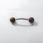 Walnut Round Head Wooden Cabinet Handles