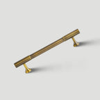 Retro Stripe Antique Brass Kitchen Handles Drawer Pulls