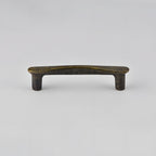 Modern brass cabinet pulls antique bronze size options isolated on white