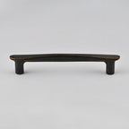 Modern brass cabinet pulls antique bronze size options isolated on white