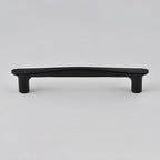 Modern brass cabinet pulls black size options isolated on white