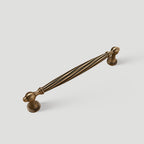 Retro Twisted Solid Brass Cabinet Handles