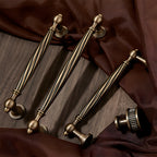 Retro Twisted Solid Brass Cabinet Handles
