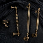 Retro Twisted Solid Brass Cabinet Handles
