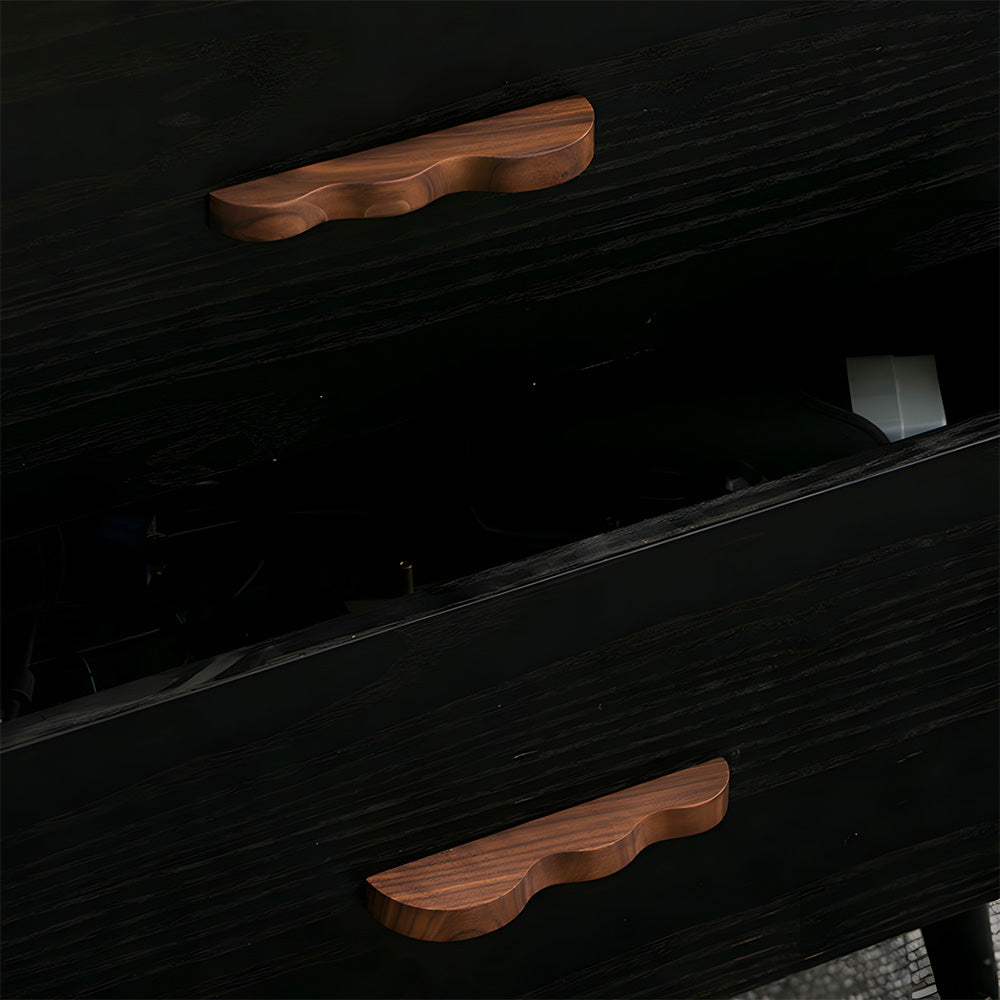 Unique Handmade Wavy Natural Wood Cabinet Handles