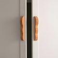 Unique Handmade Wavy Natural Wood Cabinet Handles