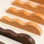 Unique Handmade Wavy Natural Wood Cabinet Handles