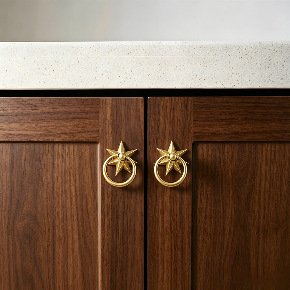 Unique Solid Copper Drop Pulls Drawer Knobs