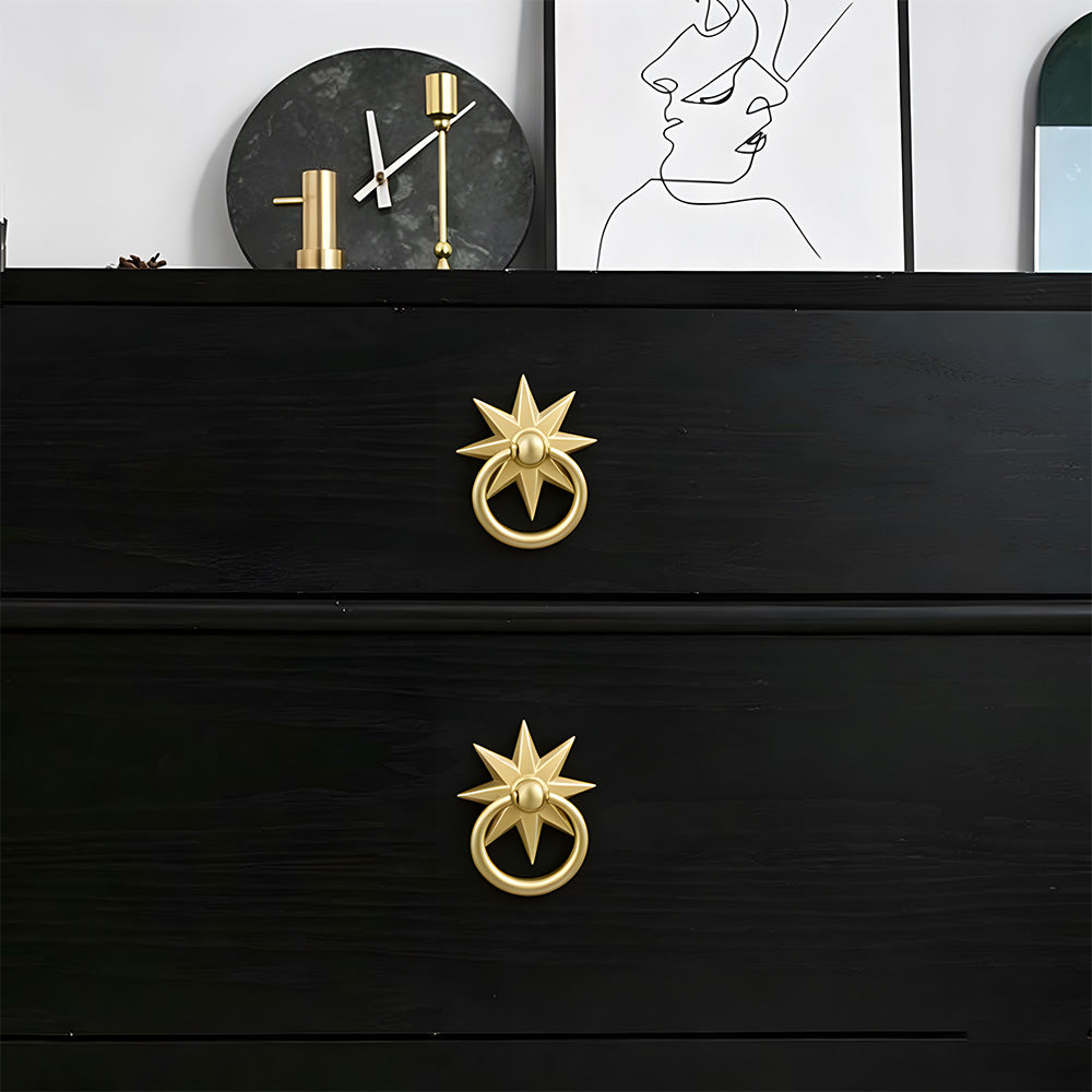Unique Solid Copper Drop Pulls Drawer Knobs